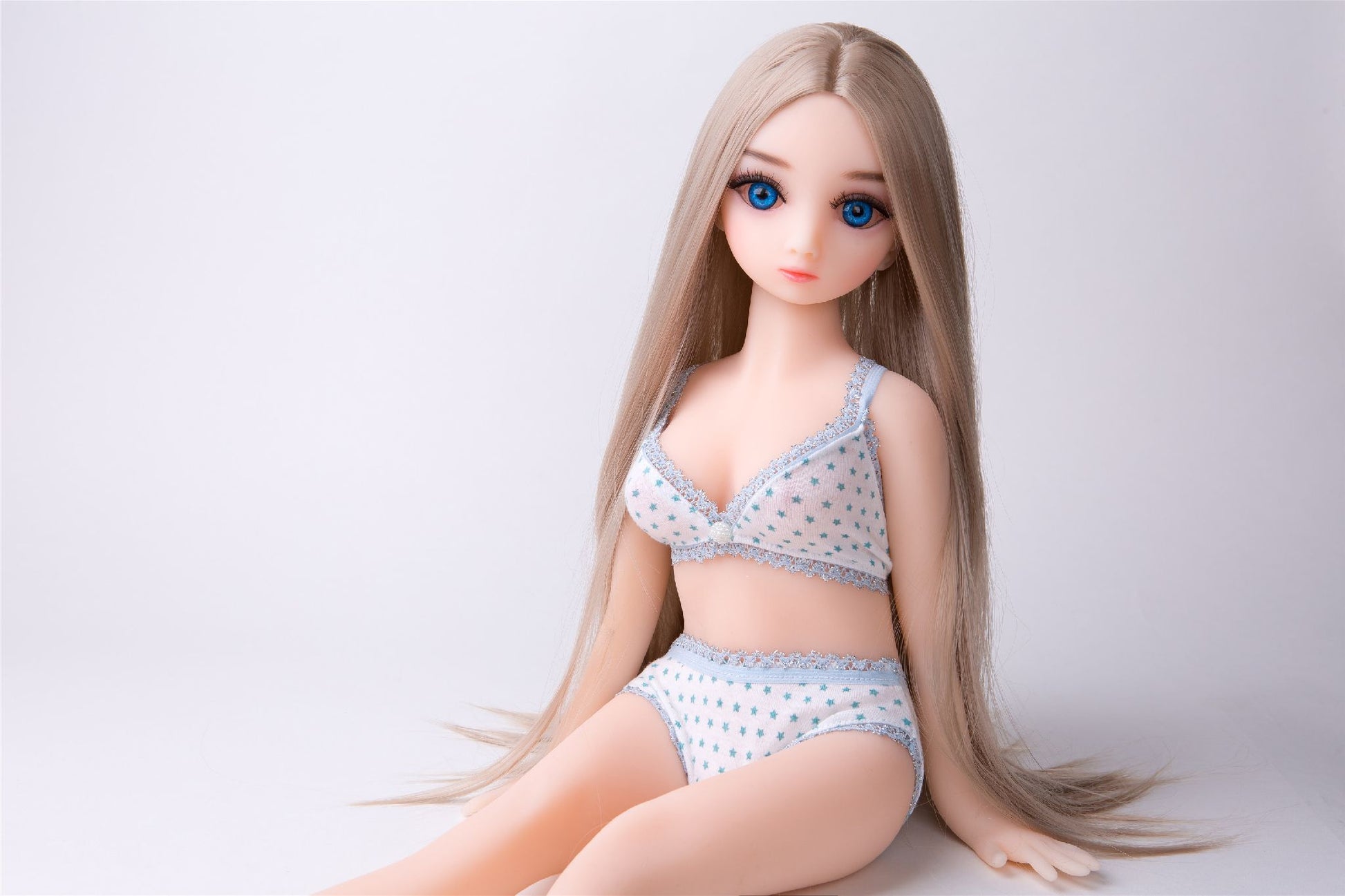 US IN STOCK 63cm nature skin with blue eyes sex doll