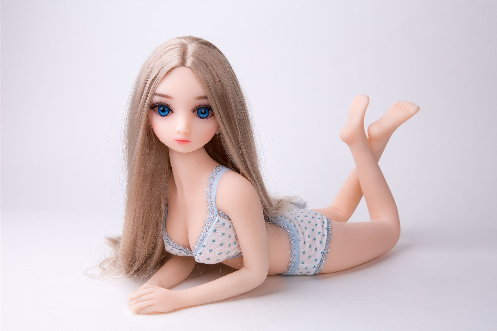 US IN STOCK 63cm nature skin with blue eyes sex doll