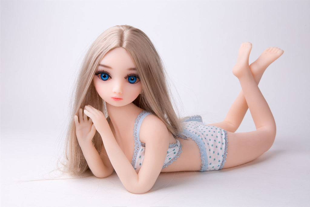 US IN STOCK 63cm nature skin with blue eyes sex doll