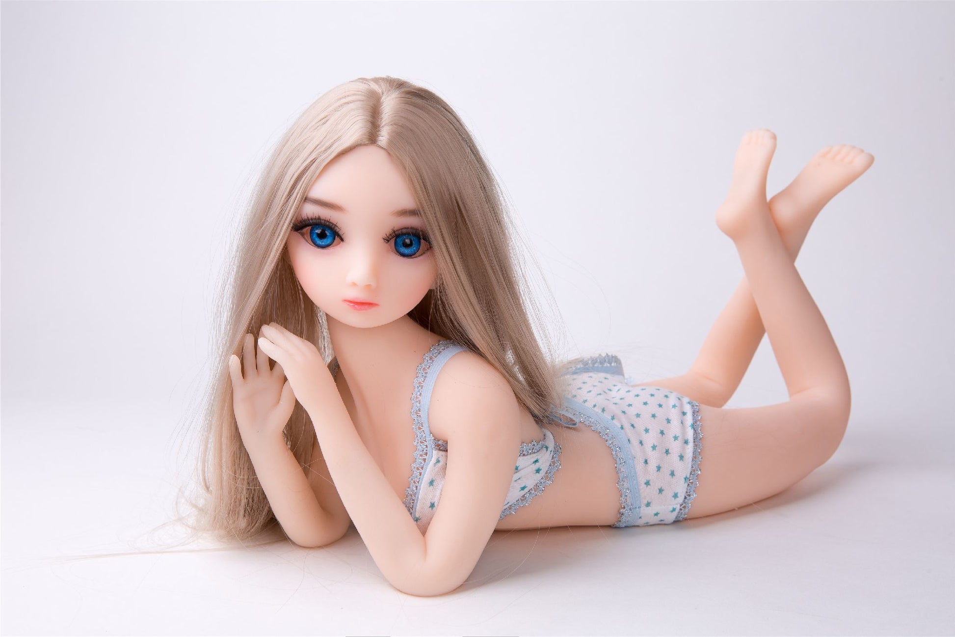 US IN STOCK 63cm nature skin with blue eyes sex doll