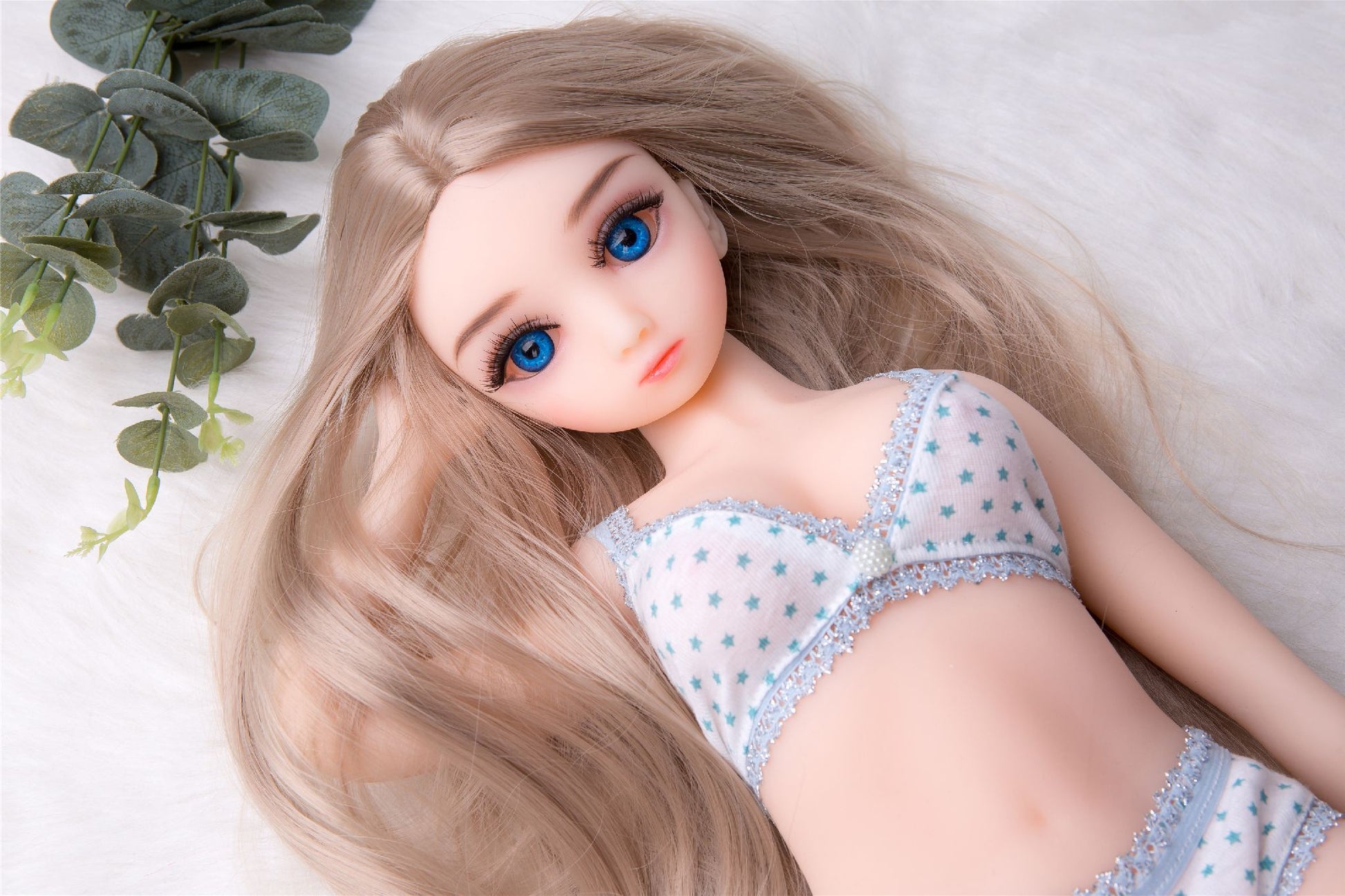 US IN STOCK 63cm nature skin with blue eyes sex doll