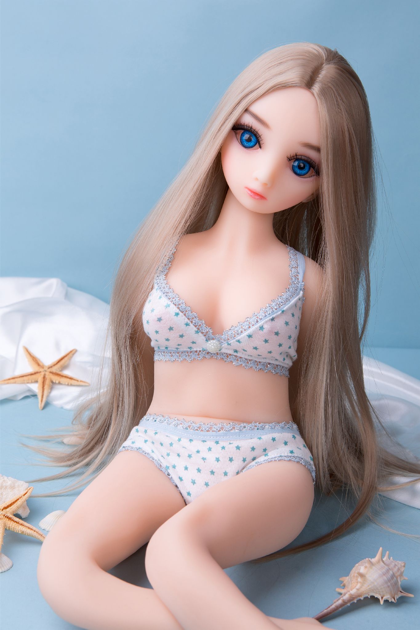 US IN STOCK 63cm nature skin with blue eyes sex doll