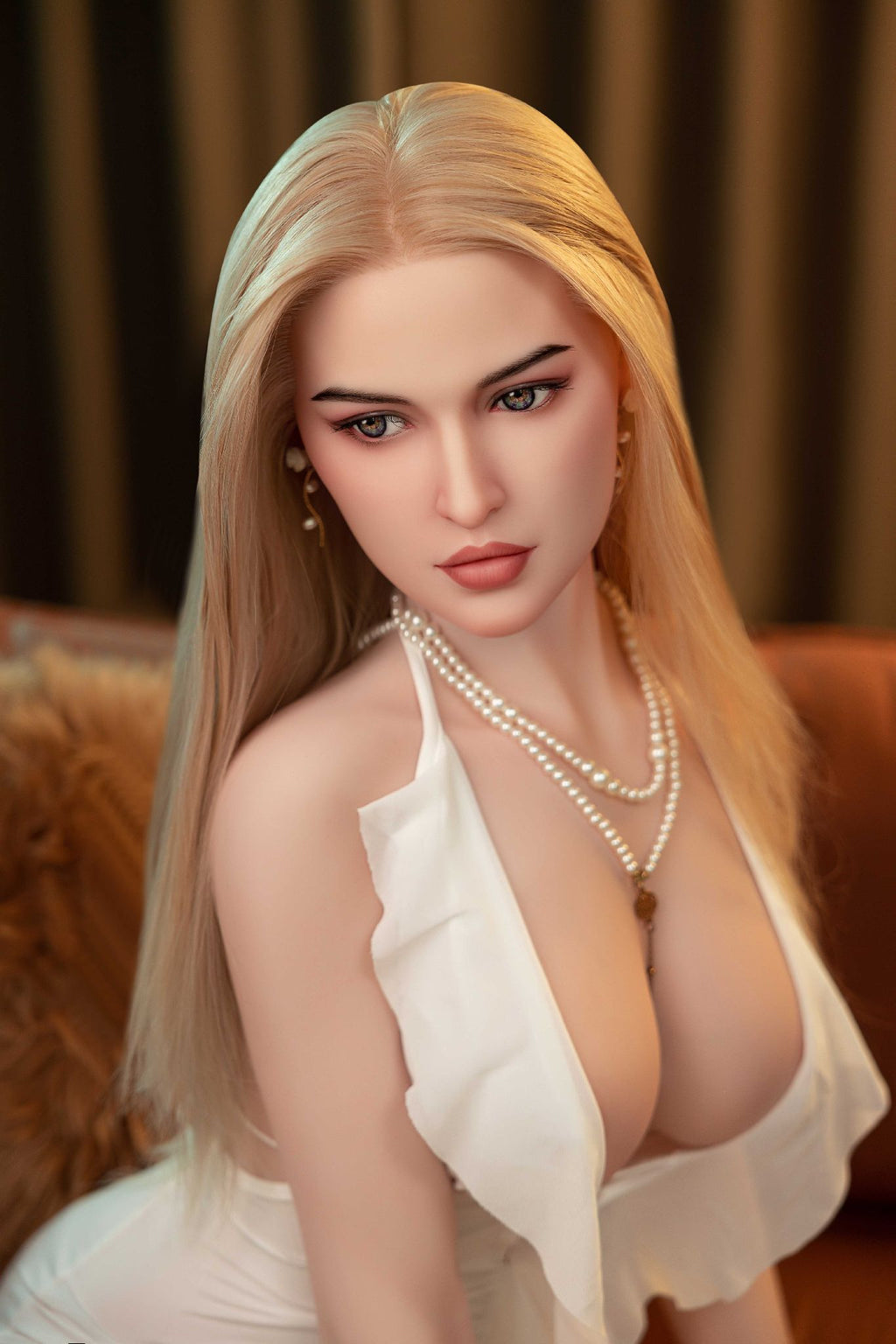 Newest Sex Doll – 5'6" White Silicone Doll with Ultra-Soft Jelly DD Breasts (88 LBS)US-IN-STOCK
